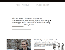 Tablet Screenshot of katedisbrow.com